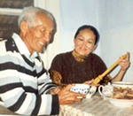 Лариса с отцом. 1997 год.